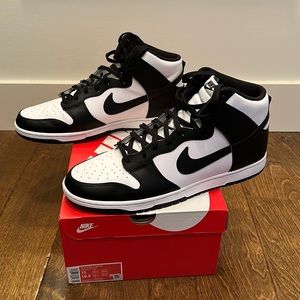 Nike Dunk High “Panda” - ‘Black and White… Worn once, like new.